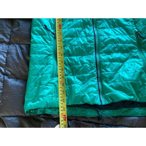 The North Face womens quilted insulated zip jacket green sz M puffer lightweight - Picture 2 of 7